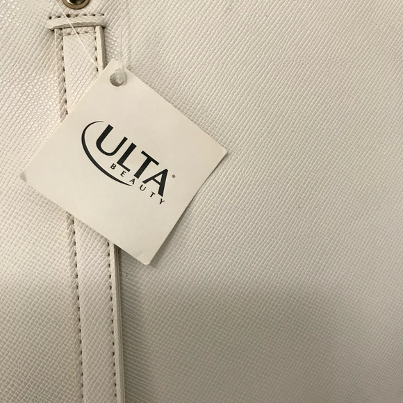Ulta Large Ivory Faux Leather Tote NWT - Picture 7 of 8